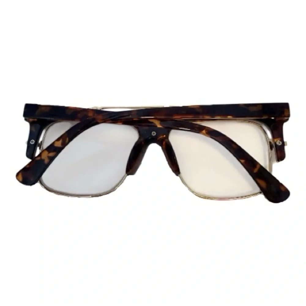✨ Tortoise & Gold Oversized Square Glasses  - Prescription Ready